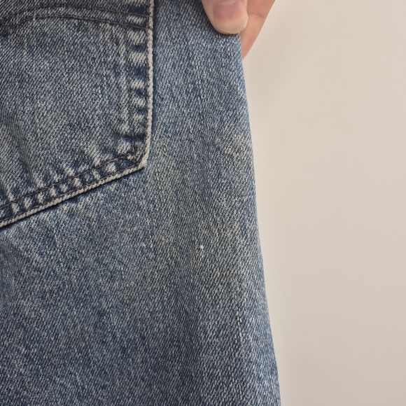 Levis Mens Vintage Y2k Retro Blue Silver Tab Straight Leg Size 34x29 - Picture 13 of 15